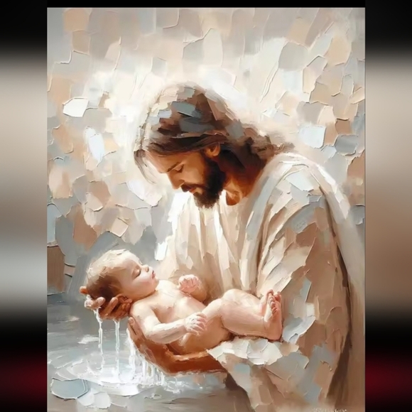 No name Other - Jesus Christ with Young Baby 16x20 Art Print 2D * New*